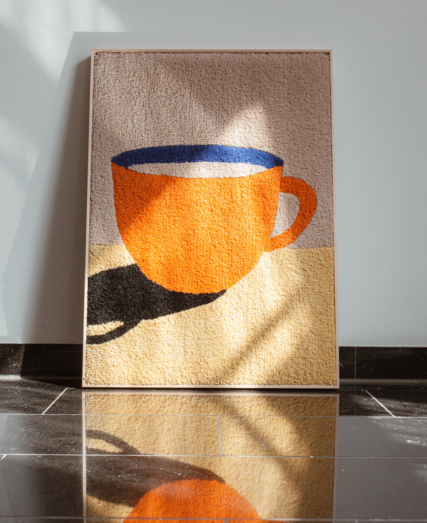 Gerahmter Wandteppich - Rosa Rauscher X Rosi Feist CUP OF